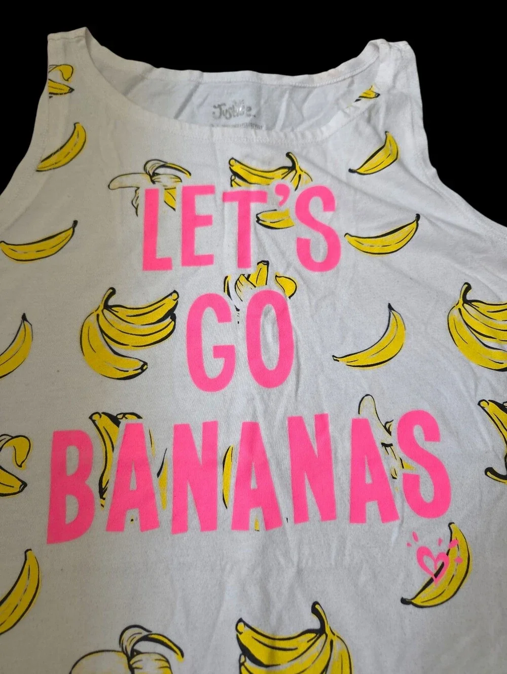 *1604 Justice Let's go Bananas tank top Girls 20